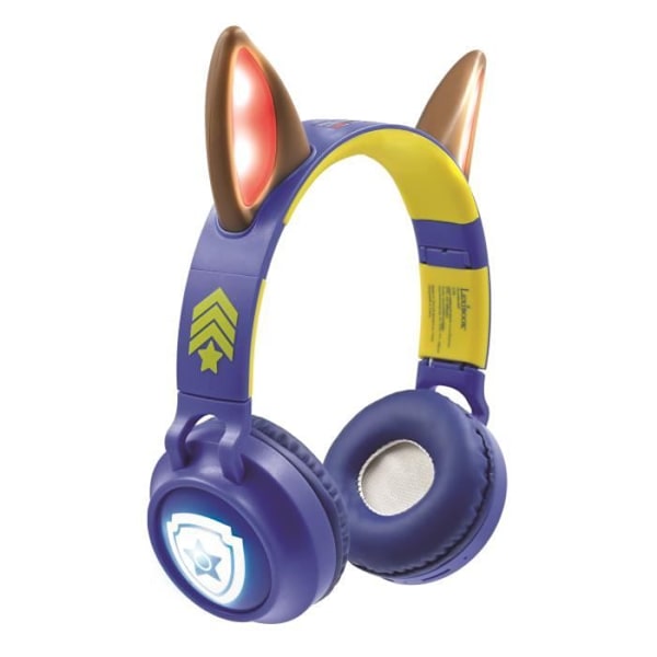 Bluetooth hörlurar 2-i-1 - LEXIBOOK - Paw Patrol - Ljus effekter - Söt design - Räckvidd 10m Flerfärgad (med element från Chase 