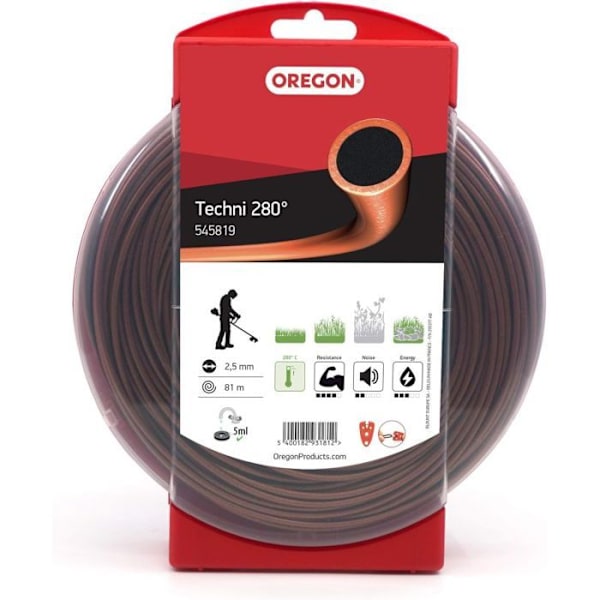 Elkabel - OREGON - Technitråd - 2,5 mm - 81 m - Enkelledare