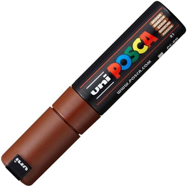 POSCA Marker Stor fasad spets Brun - Vattenbaserad färg - Plast - 8 mm kastanj