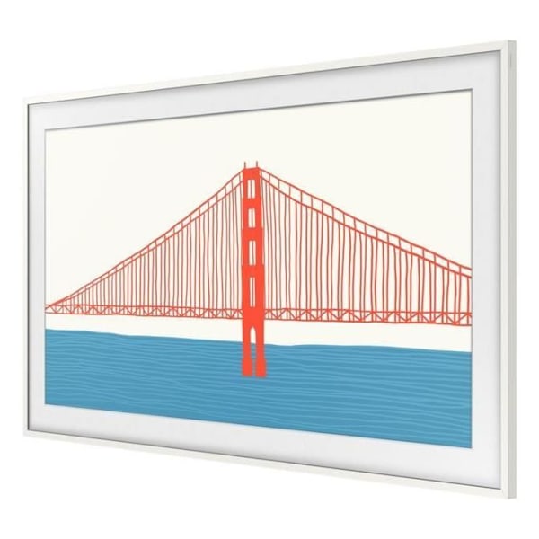Väggfäste för Samsung platt skärm The Frame 65'''' Vit 2021/2022/2023