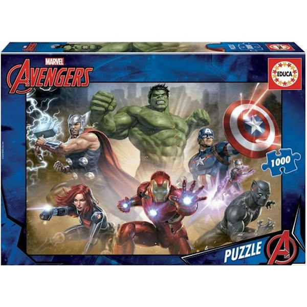 1000 bitars pussel AVENGERS - EDUCA - Tecknade serier och serier - Barn 12 år+ Flerfärgad