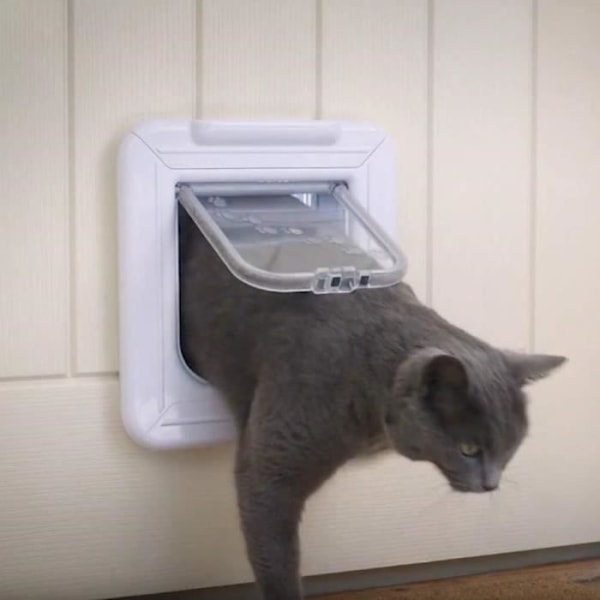 Cat Mate Elite I.D. Disc Kattlucka med timer, vit (305W) Vit