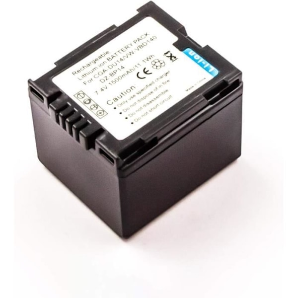 Reservbatteri - AGI - Panasonic NV-GS200 - Li-ion 1400 mAh - 7,4 Volt - Kompatibel