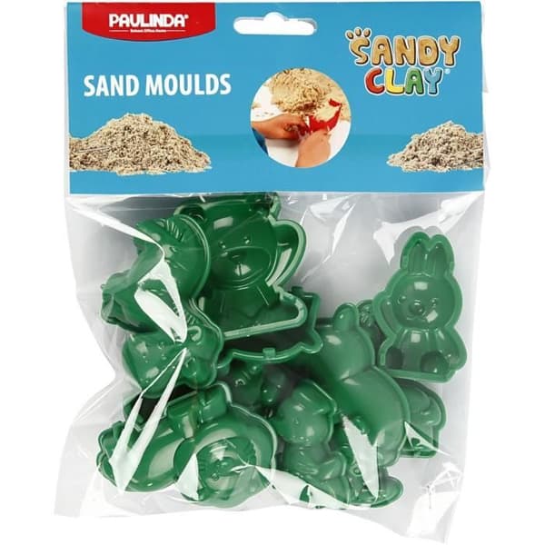 Sandy Clay sandformar 10 djurbitar Grön