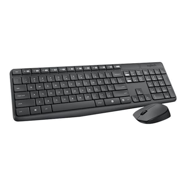 LOGITECH MK235 Tangentbord och mus - USB trådlös RF Optisk USB trådlös - RF - AA, AAA