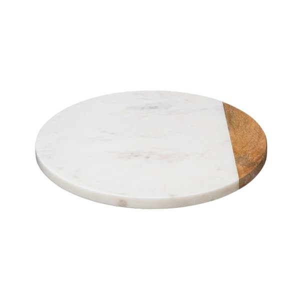 PLAT TOURNANT MARMOR 30CM Vit Vit