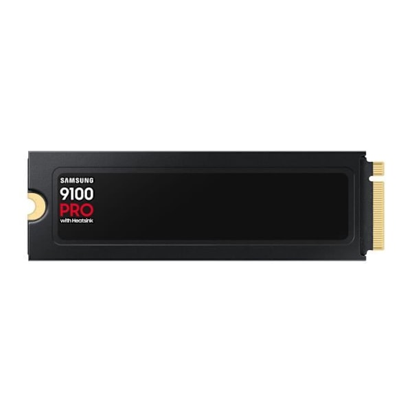 Samsung - Intern SSD - 9100 PRO med kylfläns NVMe M.2 PCIe 5.0 x4 - 1 To - Läst hastighet upp till 14 800 Mo/s - MZ-VAP1T0CW