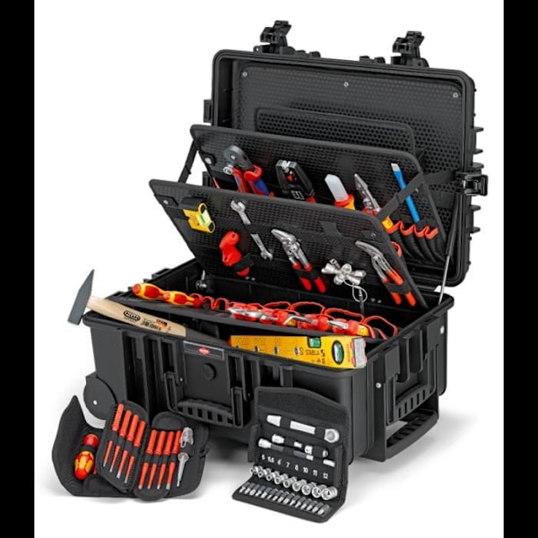 Robust 45 Elektro 63-delad KNIPEX verktygslåda - Svart - Elskena - Elskydd