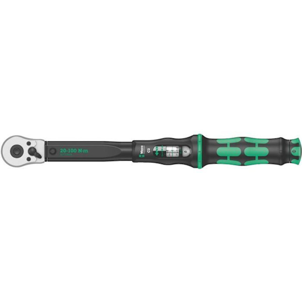 Rörnyckel - Wera - Click-Torque C 2 - Svart - Grön - 1 st.
