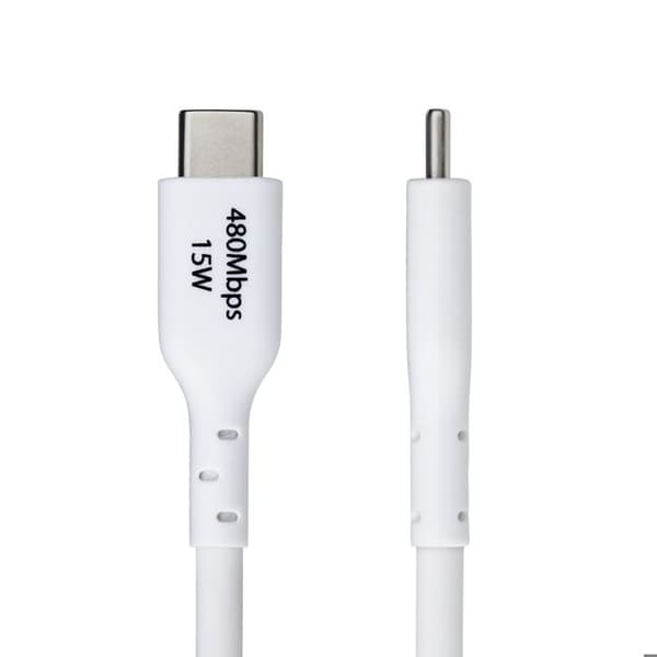 USB-kabel - STARTECH - USB-A till USB-C - 3 m - Snabbladdning 3A - Vit