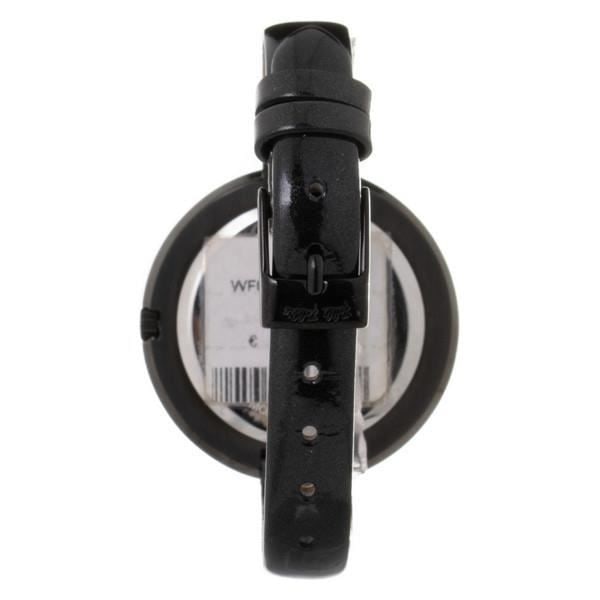 Damklocka - Folli Follie - WF0Y009SSK - Ø 40 mm - Läder - Kvarts - Trendig Svart