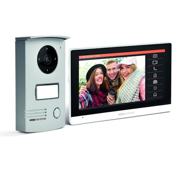 SCS SENTINEL VisioDoor 7+ trådbunden videointercom - 7" pekskärm - mörkerseende - 5 års garanti Grå