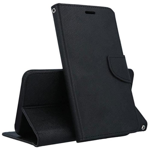 Plånboksfodral för Galaxy-A13(5G) svart färg Fancy-Diary