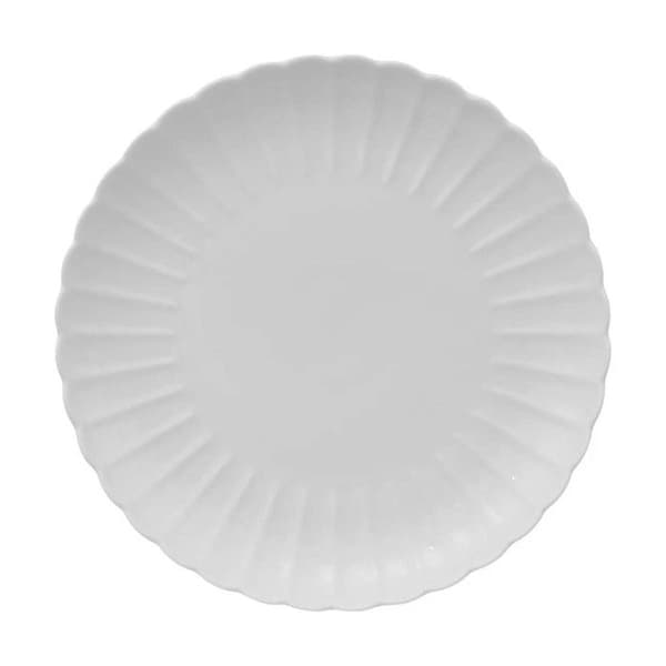 Set av 6 Talförande "Romy" 27cm Vit Vit
