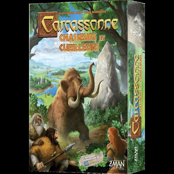 Brädspel - ASMODEE - Carcassonne: Hunters and Gatherers - Blå - Flerfärgad - Blandat Flerfärgad