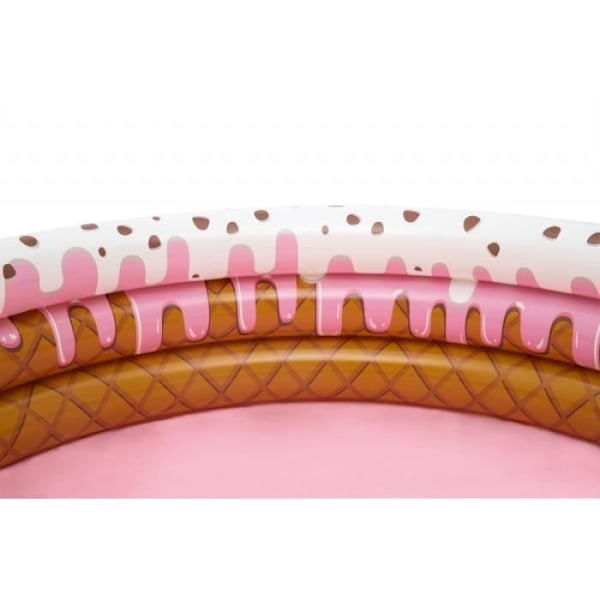 Sundae Funday rund uppblåsbar pool - AC-DÉCO - 160 x 38 cm - Blandat - Vuxen - Rosa