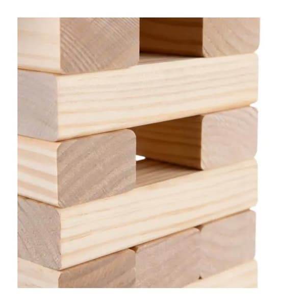 Byggleksaker giant Grasshopper Games Stack 'N' Fall beige