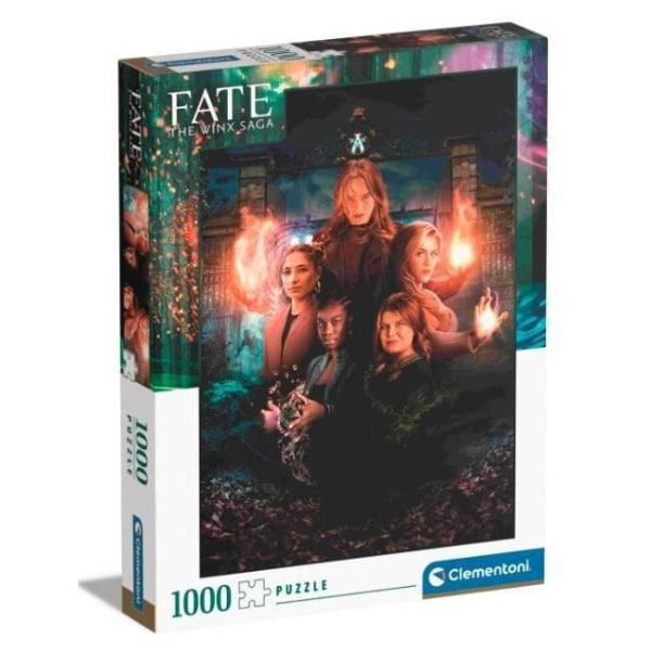 Clementoni - Fate The Winx Saga Saga-1000 Pieces, Netflix Puzzle, Adult Entertainment-Made in Italy,