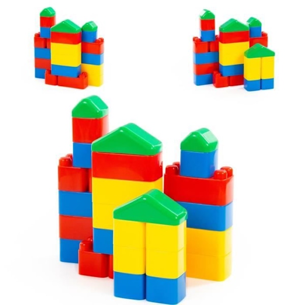 Polesie Byggset 28 delar 61782 Stapelbara byggklossar [flerfärgad]