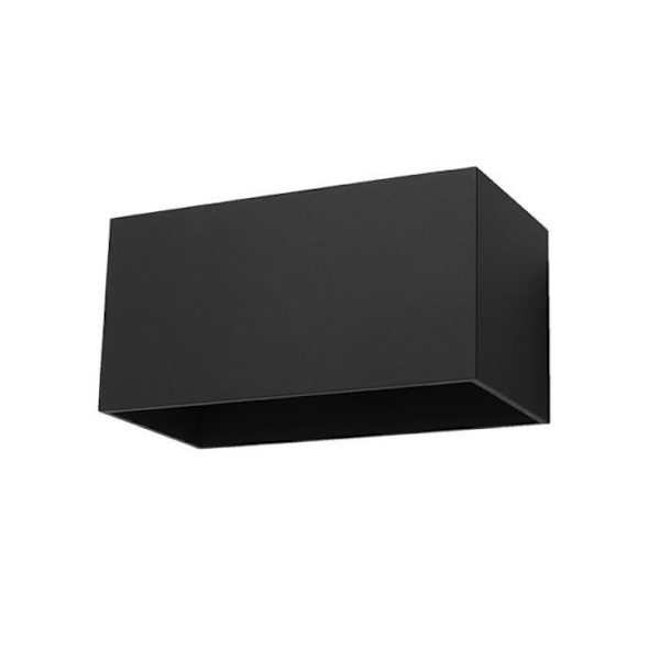 QUAD MAXI Modern Loft Design Vägglampa för Sovrum Vardagsrum Trappa Korridor - Svart