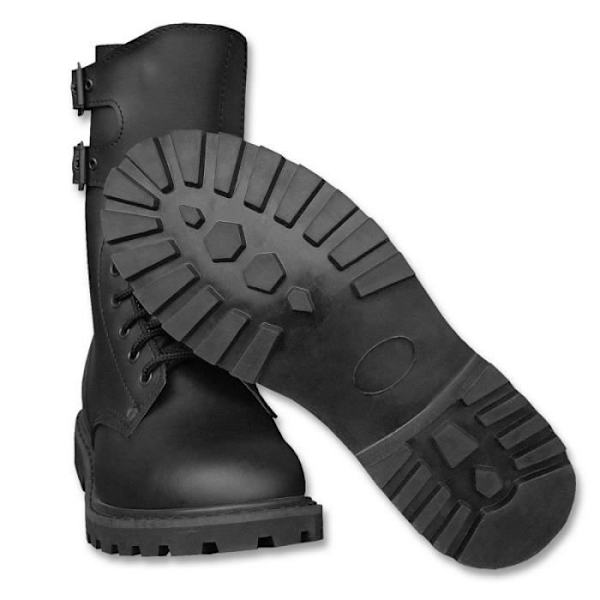 Rangers - MILTEC - Ref 12808000 - Svart läder - Gummisula - Halkfria Svart 42