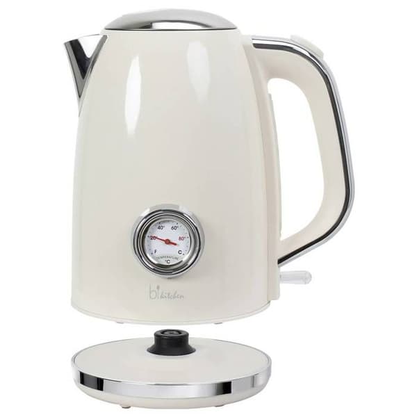 BiKitchen nostalgia 170 Gräddvit vattenkokare (blank) Kapacitet: 1,7 l Vit grädde