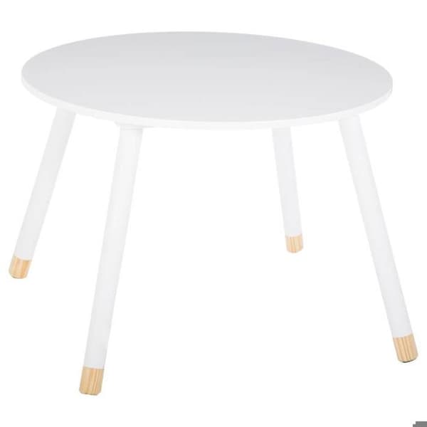 Barnbord "Douceur" vit D60cm - Atmosphera Inredningsskapare Vit