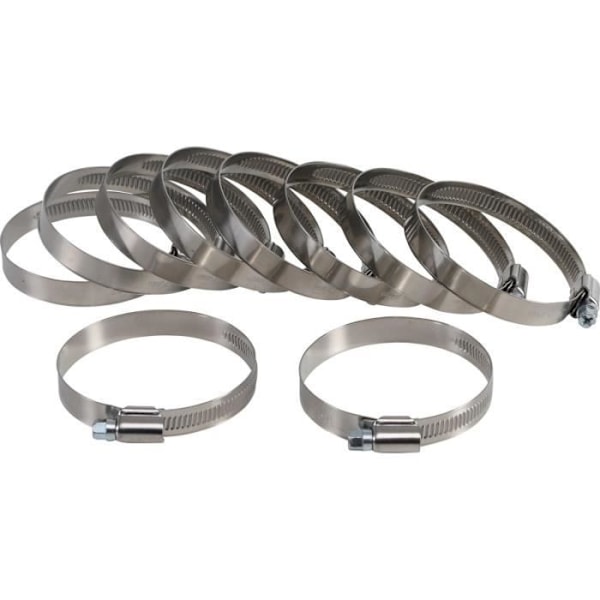 Kragar - BGS TECHNIC - INOX 50 x 70 mm - Perforerad bandkrage - Enkel - Paket om 10
