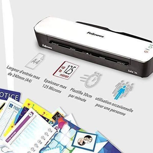 Fellowes 5745601 Sola A4 laminator, 125 mikron