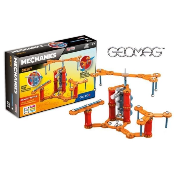 Geomag Mechanics Gravity - Geomag - 773 - 169 stycken - Magnetisk och mekanisk konstruktionsleksak Flerfärgad