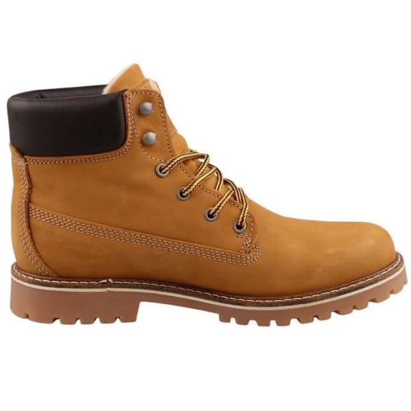Stövletter - MUSTANG - 4875605/66 - Syntetläder - Varmt foder - 3,5 cm blockhäl Gul 42