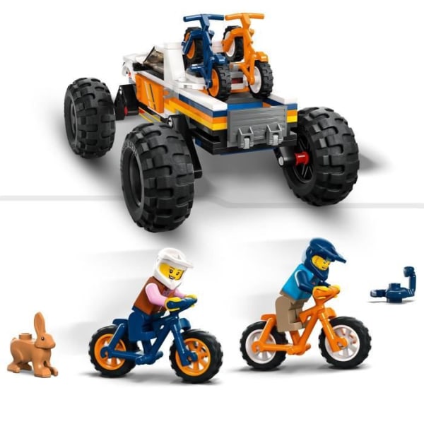 LEGO® City 60387 4x4 terrängäventyr, monstertruckleksak, campingspel