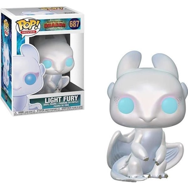 Funko Pop! Dragons 3: Light Fury Lätt raseri