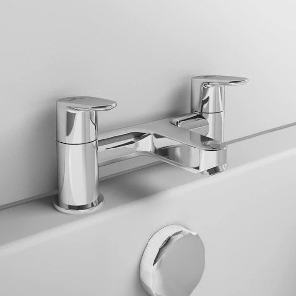 Badkarspott - Ideal Standard - BC707AA - Krom - 2 Hål - Väggmonterad krom