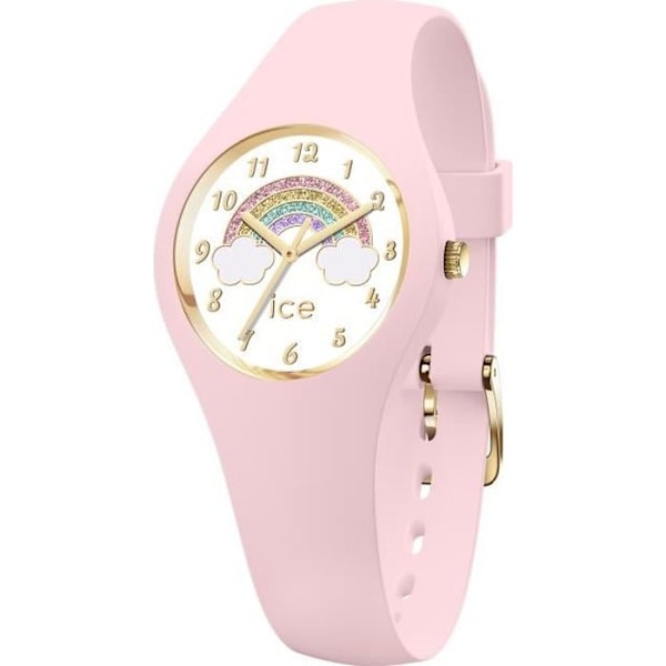 Klocka - Ice-Watch - ICE fantasia Rainbow rosa - Silikon - Rosa - Analog Rosa, guld, flerfärgad