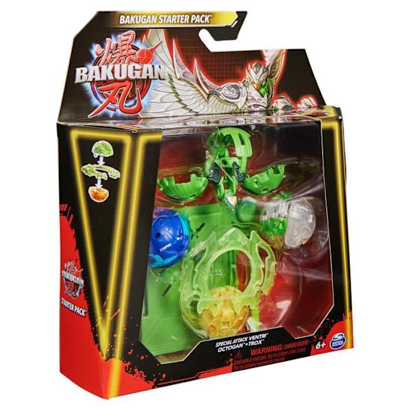 Bakugan Starter Pack - BAKUGAN - 2 Bakugan + 1 Bakugan Special Attack - Röd
