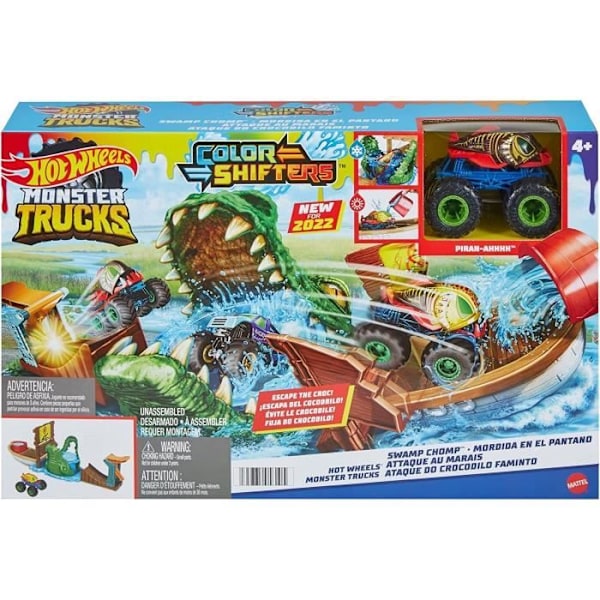 Spelset - Mattel - HGV14 - Monster Trucks - Färgändring - 4 år och uppåt Flerfärgad