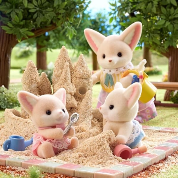 Docka - SYLVANIAN FAMILIES - Fennec-tvillingarna - Modell 5697 - Flerfärgad - Ledad Flerfärgad