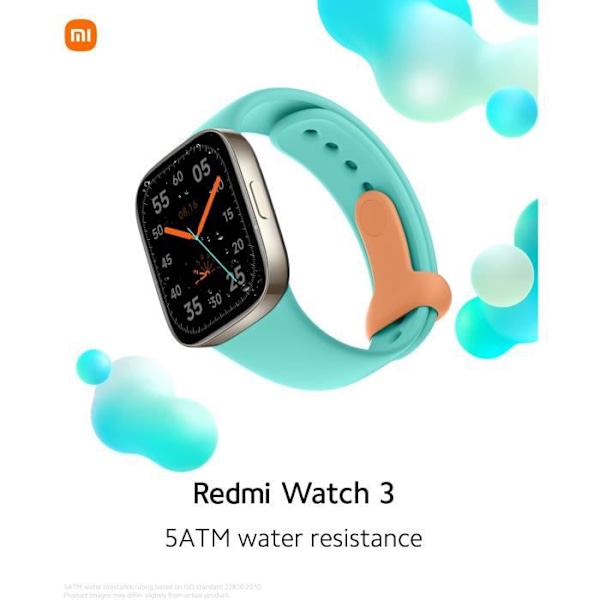 Redmi Watch 3 Smartwatch - 1,75" AMOLED-skärm, 12-dagars batteritid, pulsmätning, global version