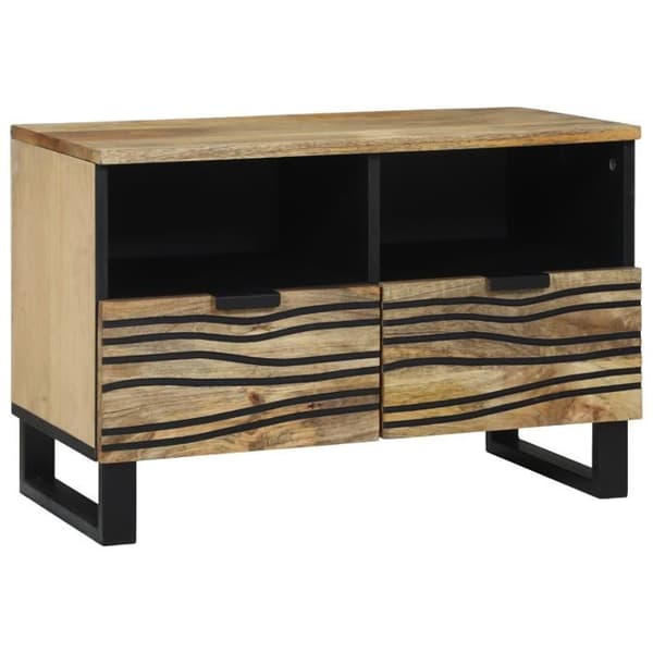 TV-möbel 70x33.5x46 cm av massiv mangoträ