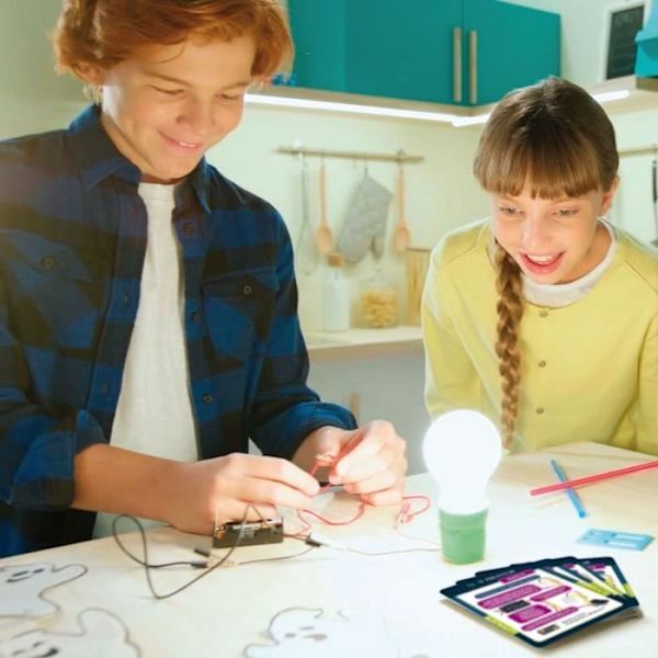 Genius Science - vetenskapligt spel - elektricitet - 50 experiment - LISCIANI Flerfärgad