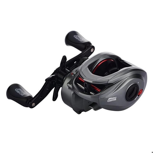 Moulinet casting - Abu Garcia - MAX4-LP-61 - 4 kullager - Spole i aluminium - Predatorfiske grå/röd