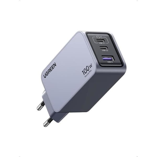 Laddare - UGREEN - Nexode Pro 100W - 3 USB-C portar - GaNInfinity - Snabbladdning
