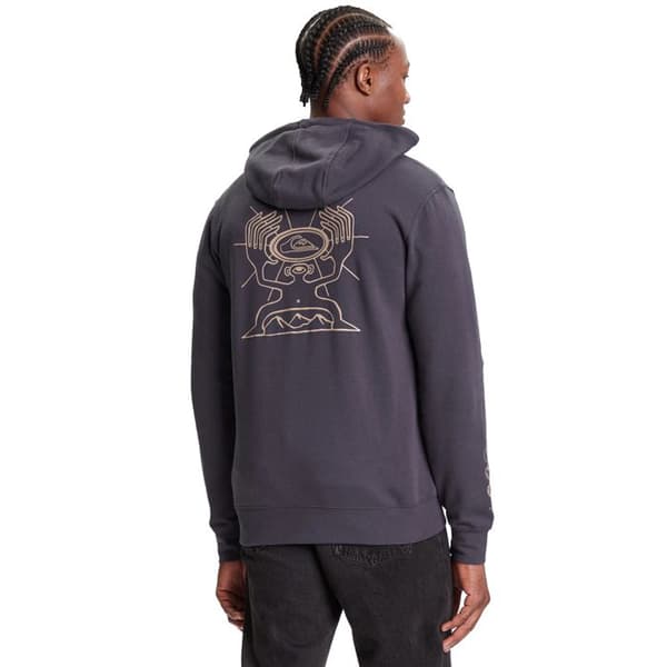 dragna molletonerade Herr - Mörkblå - Quiksilver Zip Hoodie Blå XL
