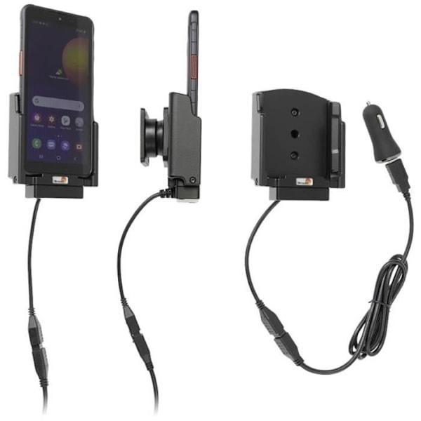 Brodit 360° svängbar biltelefonhållare med laddningsfunktion 5,3 - 5,3 tum Svart