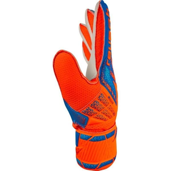 Reusch Fotbollsmålvaktshandskar Barn Attrakt Solid chocker orange/blå M