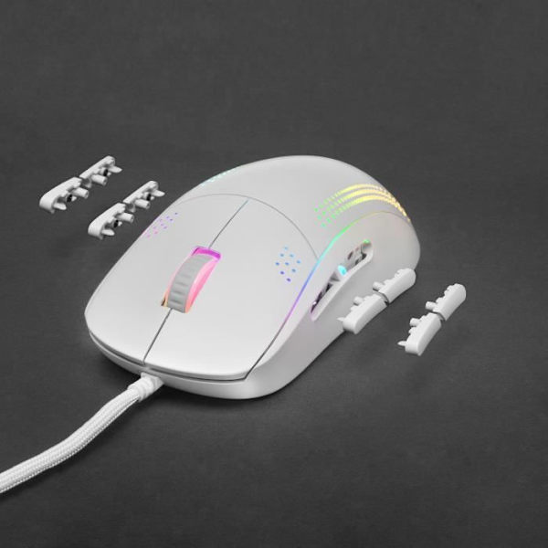 Mars Gaming MMPRO Vit - Ultralätt Ambidextrous Mus - RGB Chroma - 32K DPI Optisk Vit