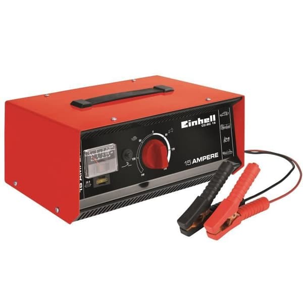 Batteriladdare - EINHELL - CC-BC 15 - Röd - Universell - Elektrisk