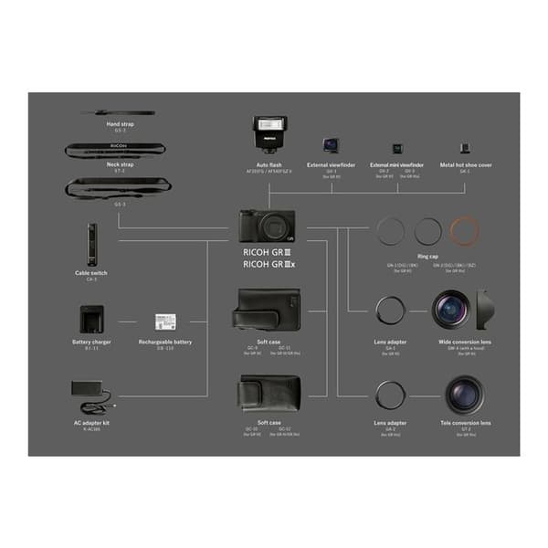 Kompaktkamera Ricoh GR III X Grå