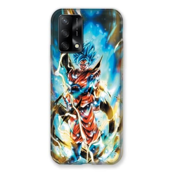 Fodral för Oppo A54 5G / A74 5G Manga Dragon Ball Son Goku Vit en storlek